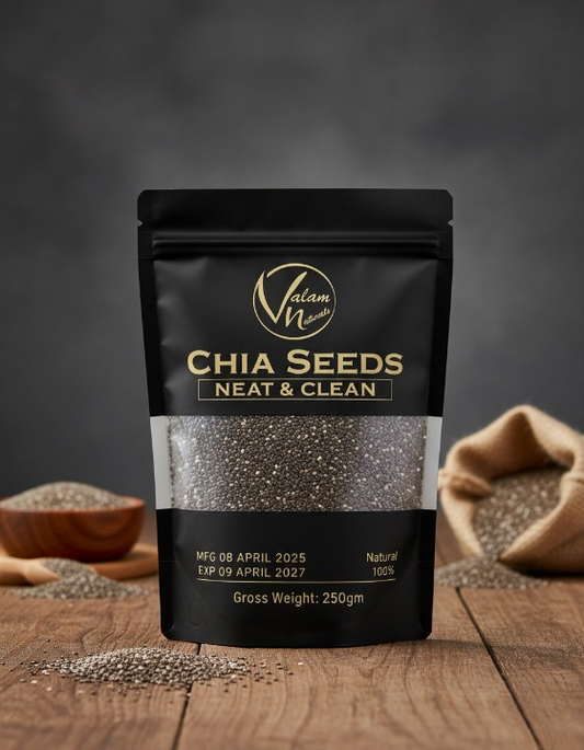 Chia Seeds – 100% Pure, High-Fiber Superfood | Omega-3, Protein & Antioxidant-Rich Energy Boost