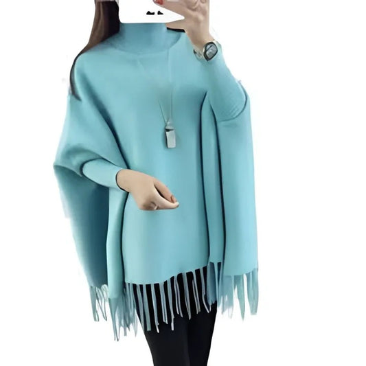 Luxurious Winter Fleece Poncho for Women: Stylish, Cozy, Free Size Shawl