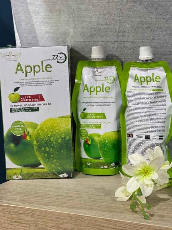 Apple Ammonia Free 2-in-1 Black Hair Cream – 100% Organic - MustBuy.pk