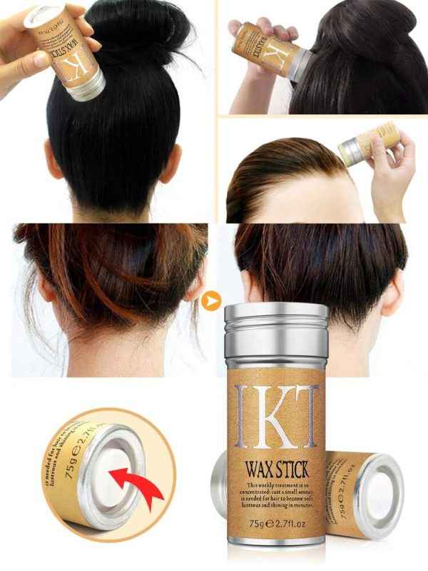IKT Hair Wax Stick – Frizz Control & Lasting Styling Gel for Men, Women & kids - MustBuy.pk