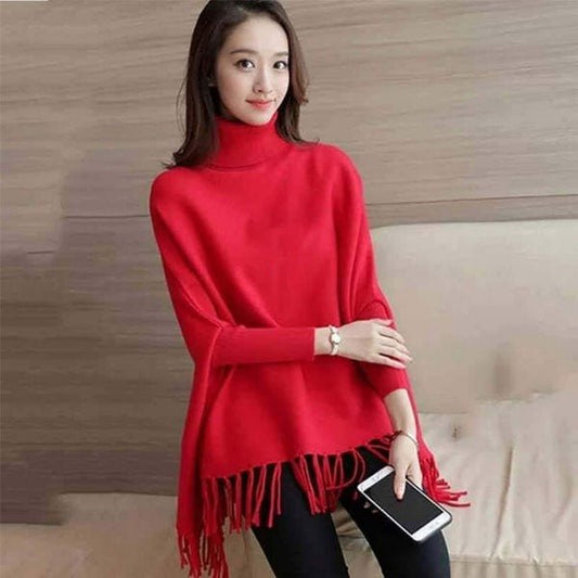 Luxurious Winter Fleece Poncho for Women: Stylish, Cozy, Free Size Shawl - MustBuy.pk