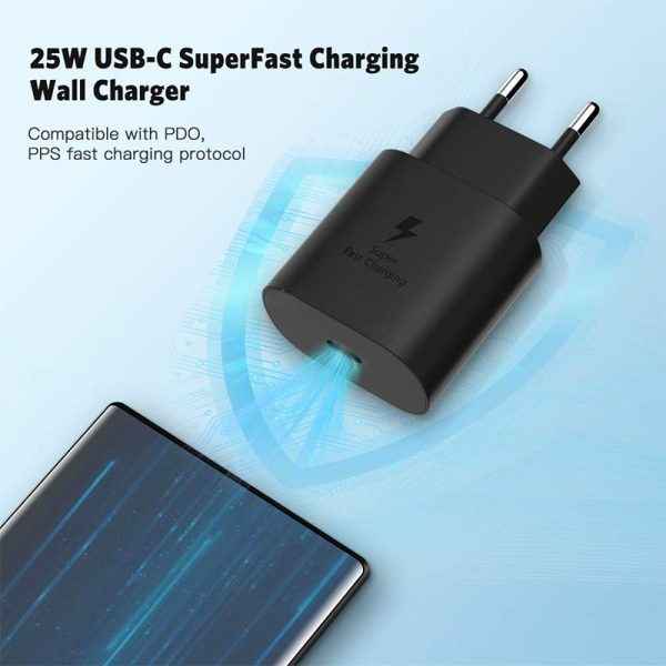Original Samsung 25W Super Fast Charger – USB Type-C PD Adapter with Box - MustBuy.pk