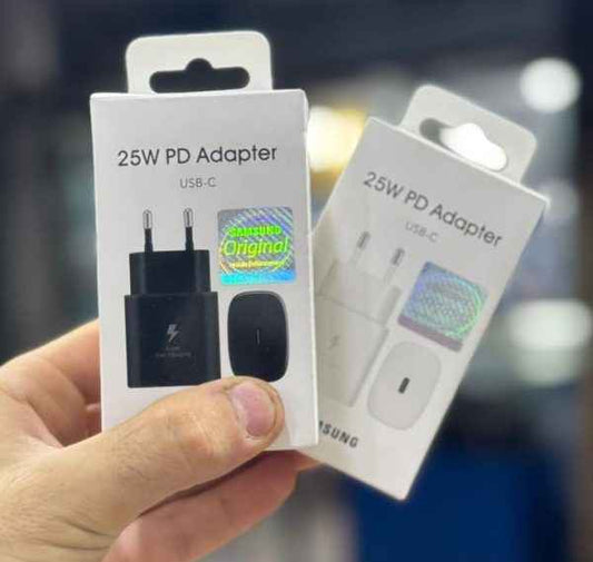 Original Samsung 25W Super Fast Charger – USB Type-C PD Adapter with Box - MustBuy.pk