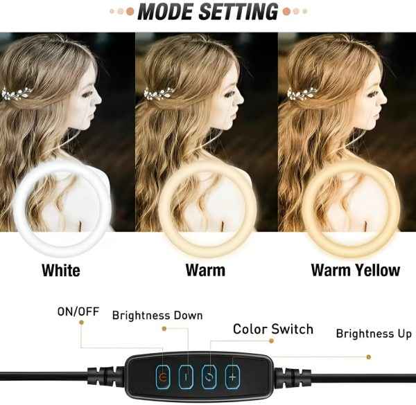 LED Ring Light with Mobile Holder & 7ft Tripod - MustBuy.pk