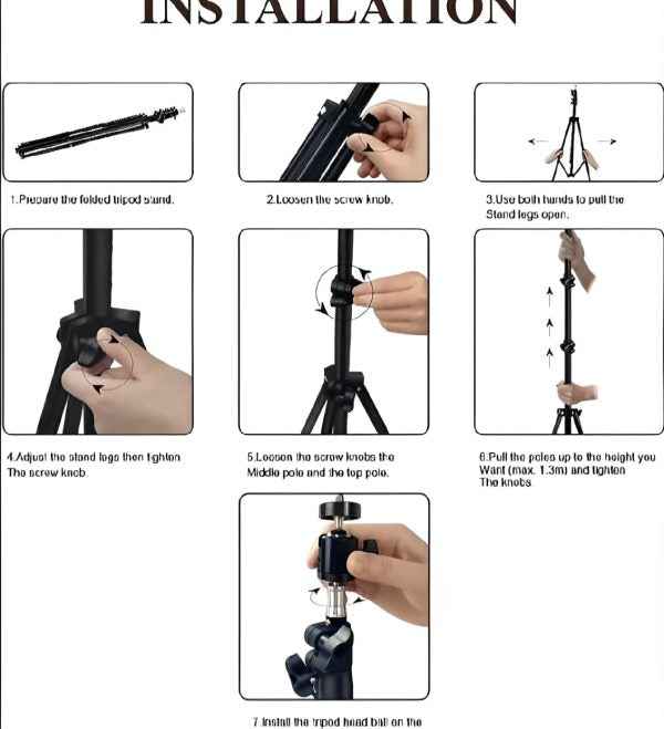 LED Ring Light with Mobile Holder & 7ft Tripod - MustBuy.pk