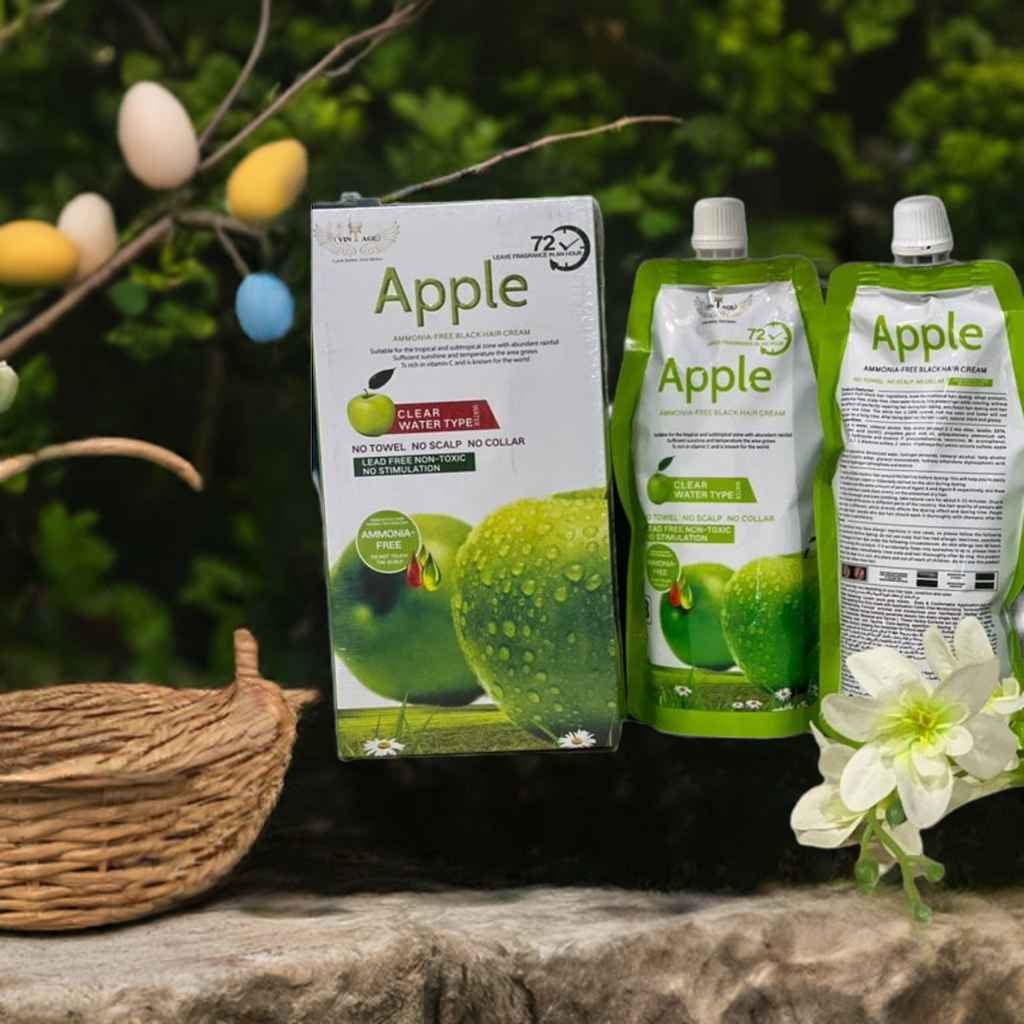 Apple Ammonia Free 2-in-1 Black Hair Cream – 100% Organic - MustBuy.pk