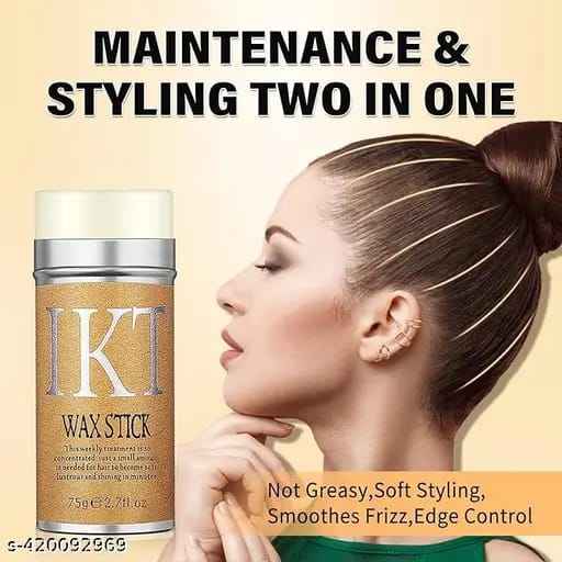 IKT Hair Wax Stick – Frizz Control & Lasting Styling Gel for Men, Women & kids - MustBuy.pk