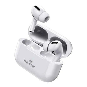 Maxon Pro 04 Gen 2 Earbuds – Wireless, Bluetooth 150 - Day Standby, Type - C Charging – White - MustBuy.pk