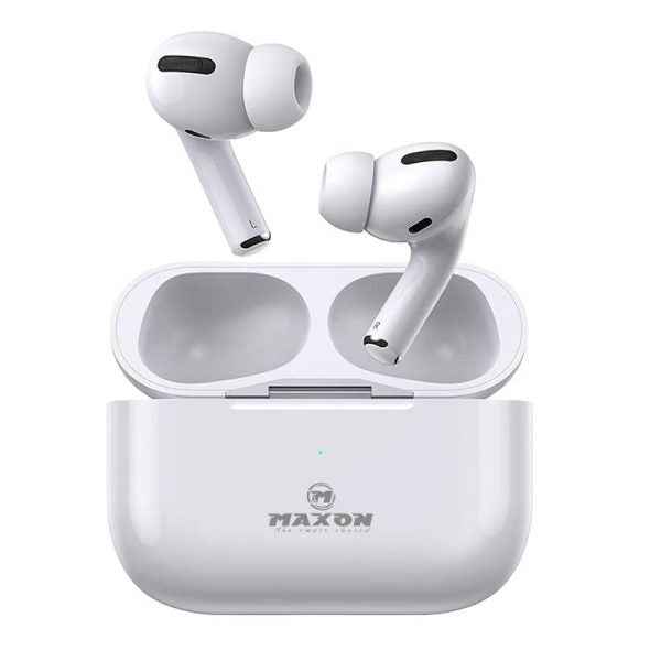 Maxon Pro 04 Generation 02 Wireless Earbuds – White | Bluetooth 5.3 | High-Quality Sound & Extended Battery Life