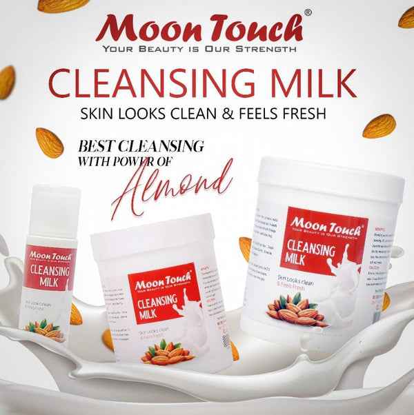 Moon Touch Almond Skin Cleansing Milk – Deep Nourishing Cleanser for Soft, Hydrated Skin - MustBuy.pk