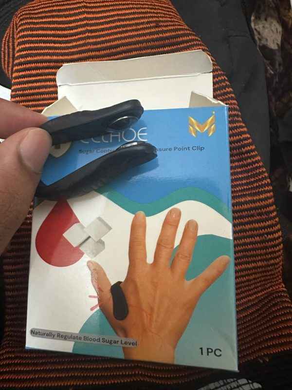 LI4 Acupressure Point Clip – Natural Sugar Control, Headache Relief &Stress Reduction - MustBuy.pk