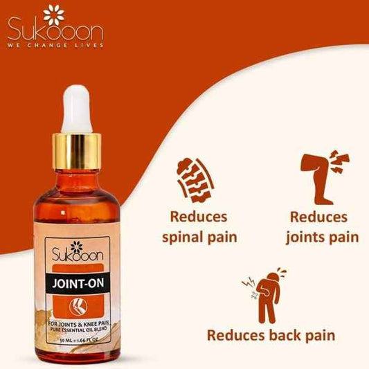 Sukoon Joint Pain Relief Oil – Natural Essential Oil Blend for Joint & Muscle Pain - MustBuy.pk
