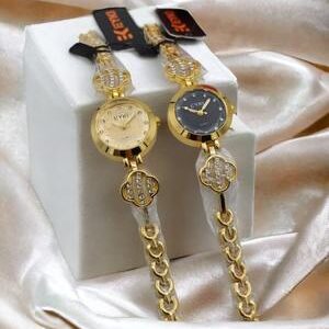 Stylish Women's Quartz Watch - 1 Pc Set with Chain Strap and 12-Hour Display