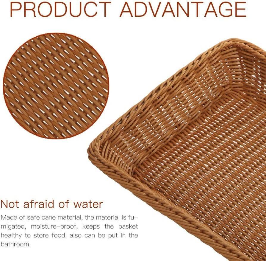 Poly Wicker Bread Basket