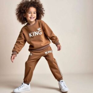 2 Pcs Boy's Polyester Printed Tracksuit